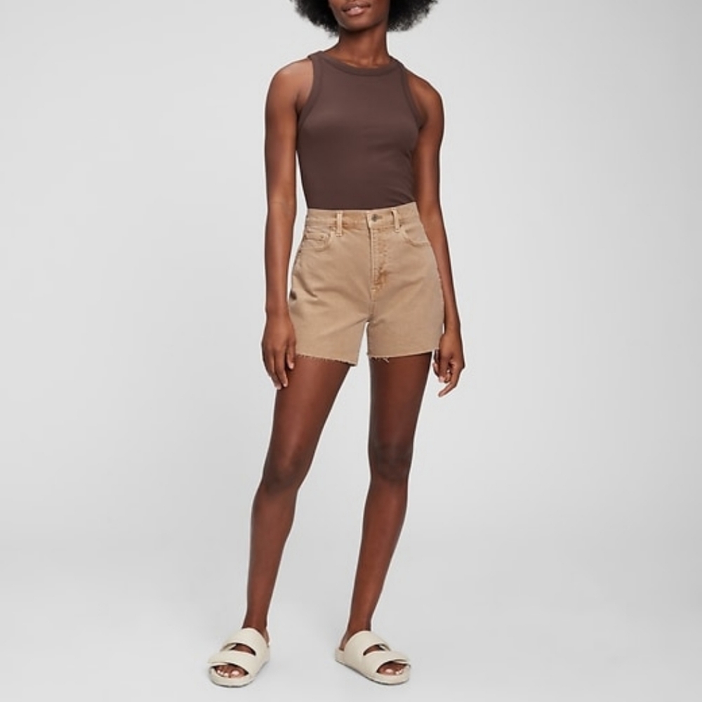 GAP 4" High Rise Denim Shorts with Washwell